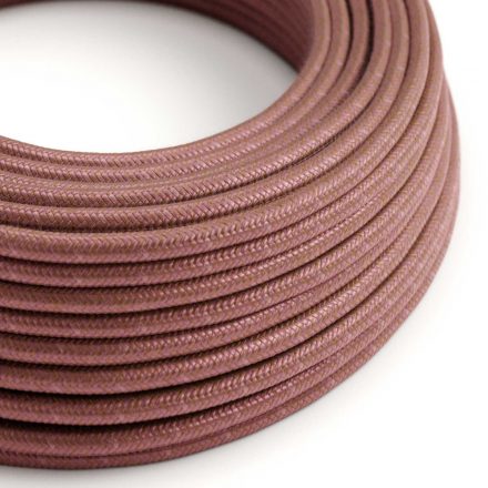  Cotton Marsala textile cable - The original creative cables - RX11 round 2x0.75mm / 3x0.75mm