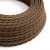 Cotton Espresso Brown textile cable - The original creative cables - TC13 braided 2x0.75mm / 3x0.75mm