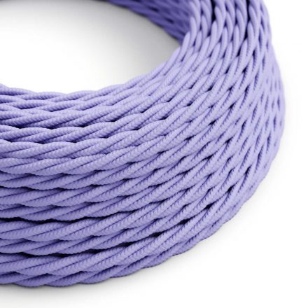  Bright lavender textile cable - The original creative cables - TM07 braided 2x0.75mm / 3x0.75mm