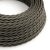  Shiny dark gray textile cable - The original creative cables - TM26 braided 2x0.75mm / 3x0.75mm