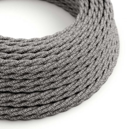  Linen gray melange textile cable - The original creative cables - TN02 braided 2x0.75mm / 3x0.75mm