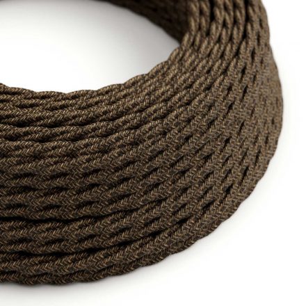  Canvas brown melange textile cable - The original creative cables - TN04 braided 2x0.75mm / 3x0.75mm