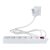  Desktop distributor "Powersplit" with 6+1 switch 2m, overload protection, white 0012692114