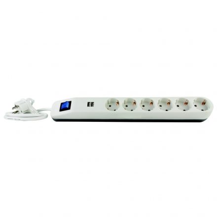  Desktop distributor "ICE" with 6 switches + 2 USB bl 0014648103