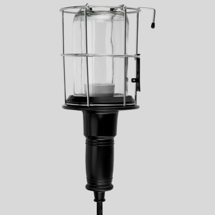  Hand lamp, metal basket, E27, max.: 60W, with 5m rubber cable, IP44 0090820511 (6912H)