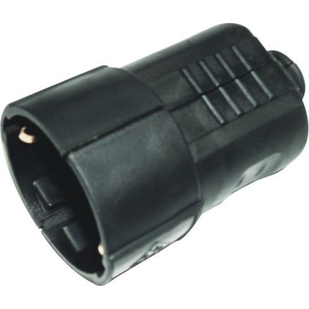 Grounded swing socket (plastic) center ex., black 0207H