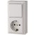  BUSINESS LINE 1 plug + toggle switch, white 0314H