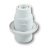  Socket E14, chandelier socket with ring, white 0717H