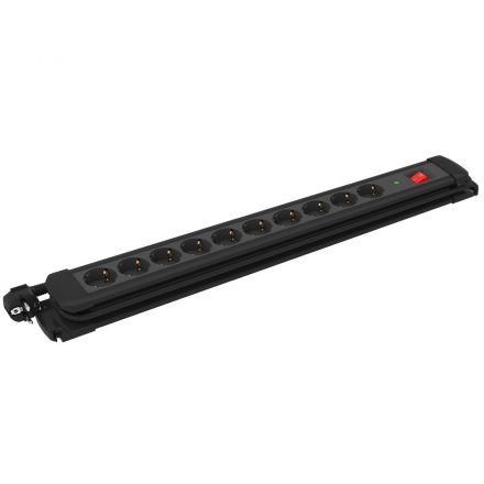  Desktop distributor "Kultúr" 10, 2m, with surge protection, black 12524