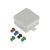  Junction box, off-wall, 75x75x40mm, grey, with terminal block 18430