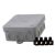  Junction box, off-wall, 85x85x40mm, gray IP54, with terminal block 18431