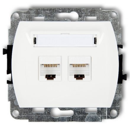  TREND ISDN socket, 2, white 20896