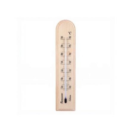  Thermometer indoor wood 42x205mm natural 3000204