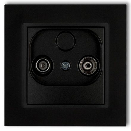  MINI TV socket (end 2dB) with frame matt black 4137H