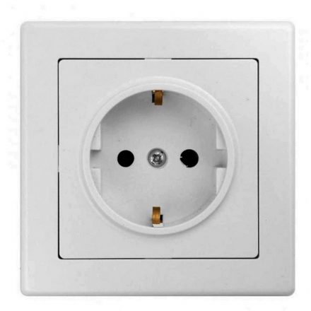  JUPITER single plug with frame white 4147H