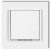  MINI push button with frame matt white 4163H