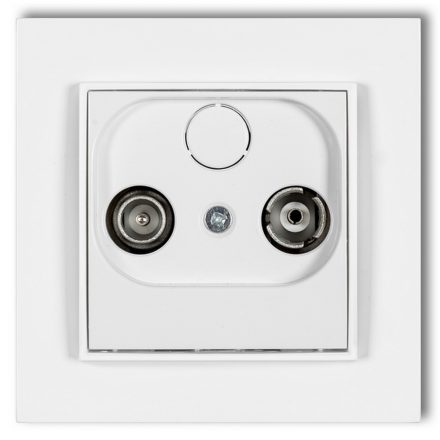  MINI TV socket (end 2dB) with frame matt white 4169H