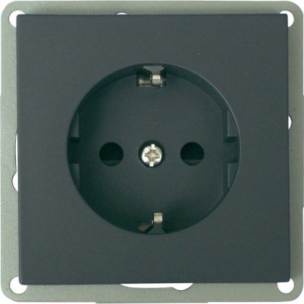  MODUL grounded socket gyv., recessed, black 4727H