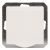  OPAL plug, single, frameless, grounded pin cover, white 8706H