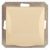 OPAL plug, single, frameless, grounded pin cover, beige 8725H