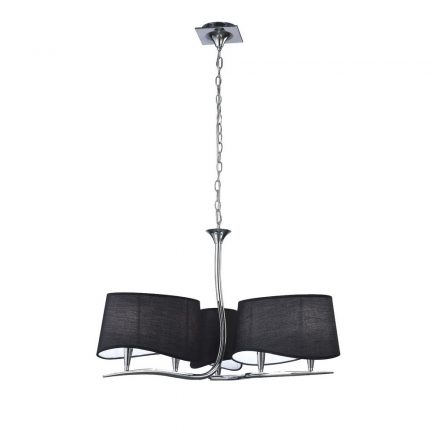  Mantra NINETTE 1910 black chandelier chrome metal