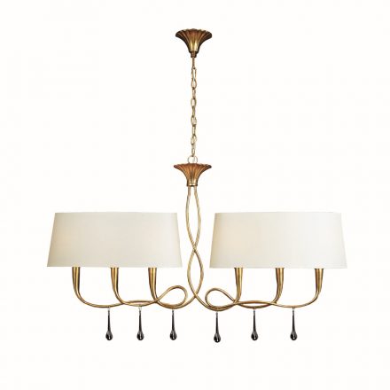 MANTRA-3541 PAOLA GOLD Interior Decorativo Pendant Lamp 