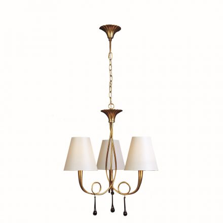 MANTRA-3542 PAOLA GOLD Interior Decorativo Pendant Lamp 