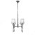  Mantra Tiffany 3852 Chandeliers for Living Room Chrome Metal