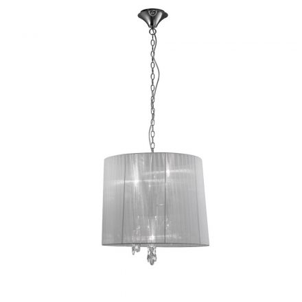  Mantra Tiffany 3860 Chandeliers for Living Room Chrome Metal