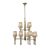  Mantra Tiffany 3870 Chandeliers for Living Room Antique Copper Metal