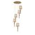  Mantra Tiffany 3877 Multi-Prong Pendant Antique Copper