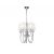  Mantra Loewe Cromo 4632 Chandeliers for Living Room Chrome White Metal Textile