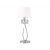  Mantra Loewe Cromo 4636 Table Lamp Chrome White Metal Textile