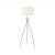  Mantra Loewe Cromo 4638 Floor Lamp Chrome White Metal Textile