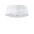  Mantra Loewe Cromo 4640 Ceiling Lamp Chrome White Metal Textile