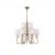  Mantra Loewe Cuero 4730 Chandeliers for Living Room Antique Copper White Metal Textile