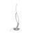  Mantra Corinto 6109 Table Lamp Silver White Acrylic