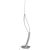  Mantra Corinto 6110 Table Lamp Silver White Acrylic