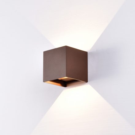  Mantra Davos 6527 Outdoor Wall Lamp Rust Brown Led