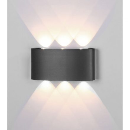  Mantra Arcs 6540 Outdoor Wall Lamp Dark Gray Led