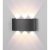  Mantra Arcs 6540 Outdoor Wall Lamp Dark Gray Led