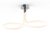  Mantra Nur Line 6601 Ceiling Lamp Chrome White Metal Acrylic