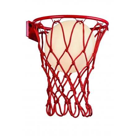  Mantra Basketball 7244 Wall Lamp Red Metal, Rope