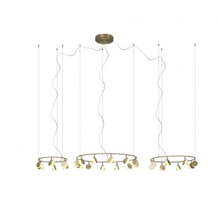  Mantra Shell 7355 copper chandelier gold led