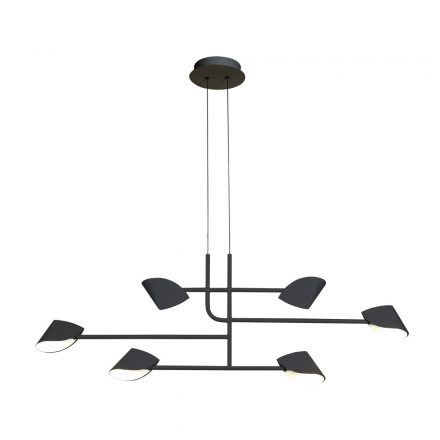 Mantra Capuccina 7579 multi-branch pendant black LED