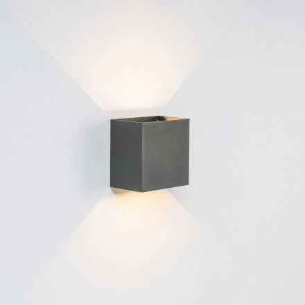  Mantra Davos Xl 7651 Outdoor Wall Lamp Dark Gray Led