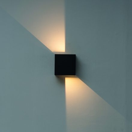  Mantra Davos Xl 7653 Outdoor Wall Lamp Black Led