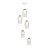 MANTRA-8275 NORA WHITE/WOOD Interior Decorativo Pendant Lamp 5 Lights