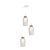 MANTRA-8276 NORA WHITE/WOOD Interior Decorativo Pendant Lamp 3 Lights