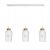 MANTRA-8277 NORA WHITE/WOOD Interior Decorativo Pendant Lamp 3 Lights